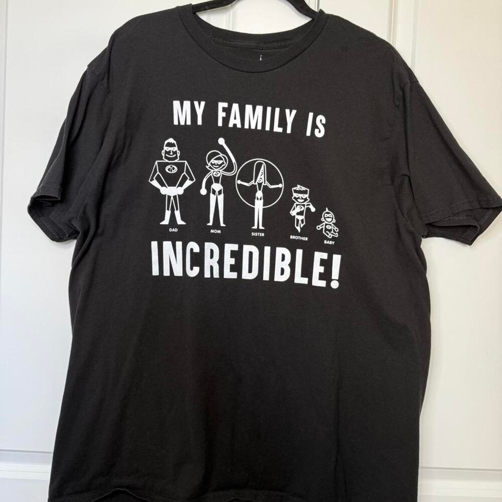 Disney Parks My Family is Incredible tee Black Size 2XL